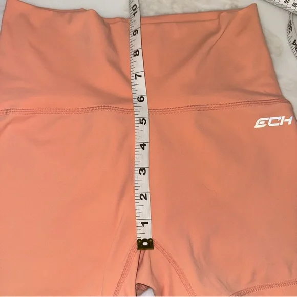 ECHT Women's Peach Shorts size medium 4” inseam high rise - Picture 7 of 7